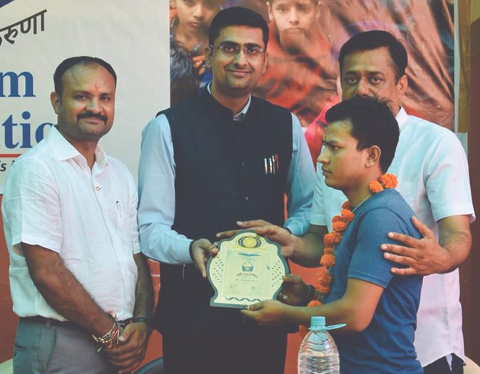 सेवा आश्रम में शिक्षकों का सम्मान