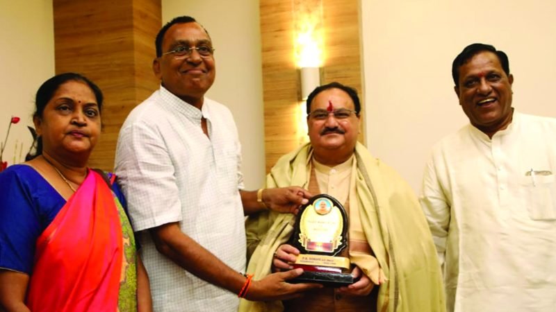 पीआर सोमानी ने किया नड्डा का अभिनंदन