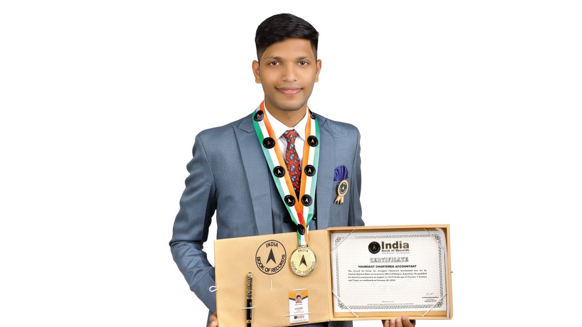 इंडिया बुक में सीए उमेश झंवर का नाम दर्ज