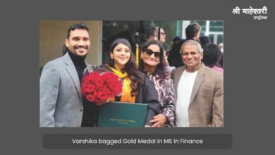 varshika got gold medal in ms finance